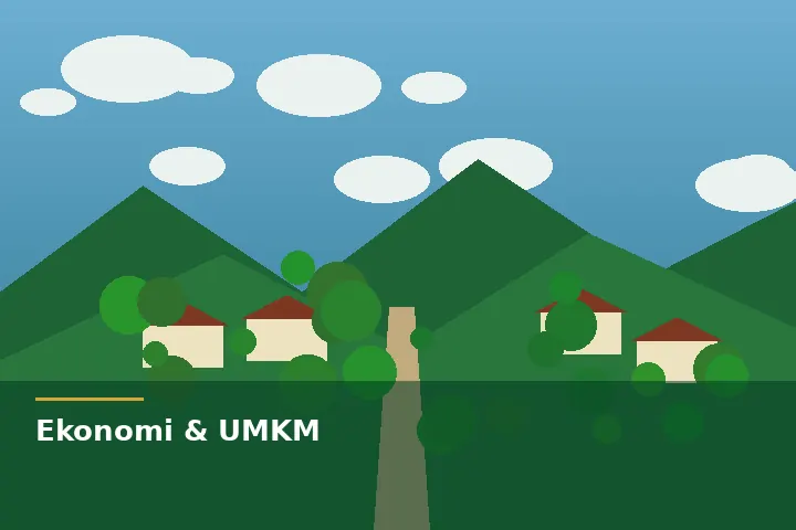 Ilustrasi UMKM & usaha warga Desa Pekik Nyaring